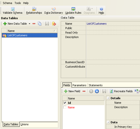 Column Mapping List of Customers